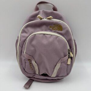 The North Face Lavender Sprout Backpack With Dual Compartments Mesh Side Pockets